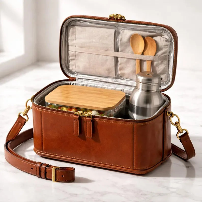 Full-Grain Leather Multi-Purpose Travel Trunk Bag